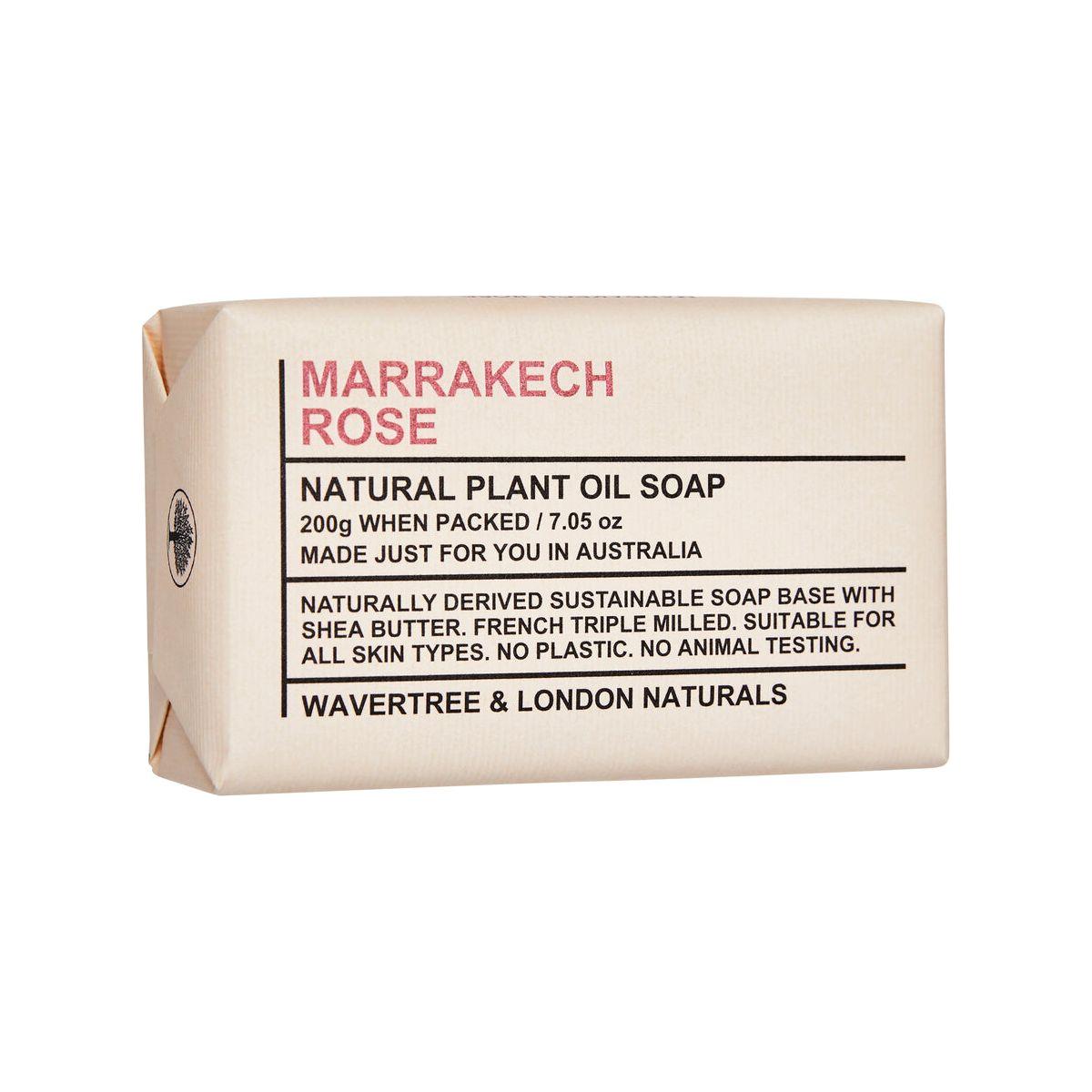 Wavertree & London Marrakech Rose saponetta 198 g rosa karité
