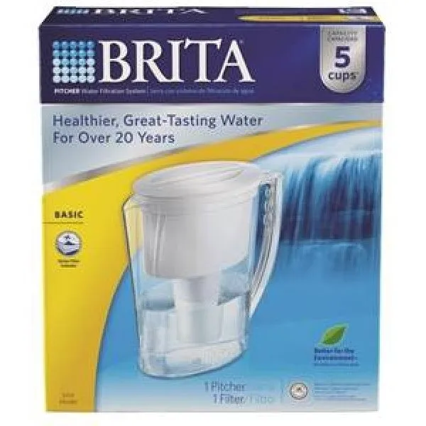 Brita Basic Slim caraffa filtrante acqua 5 tazze 1 filtro incluso