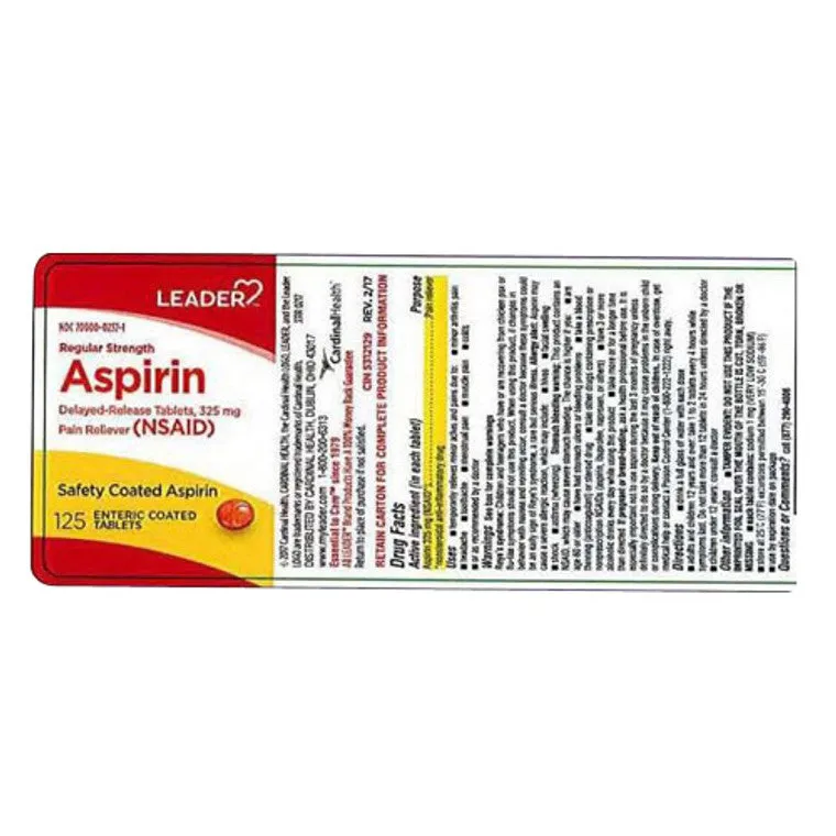 Leader Aspirin 325 mg compresse gastroresistenti