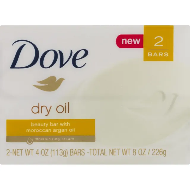 Dove Dry Oil Saponetta Corpo 113 g Olio di Argan