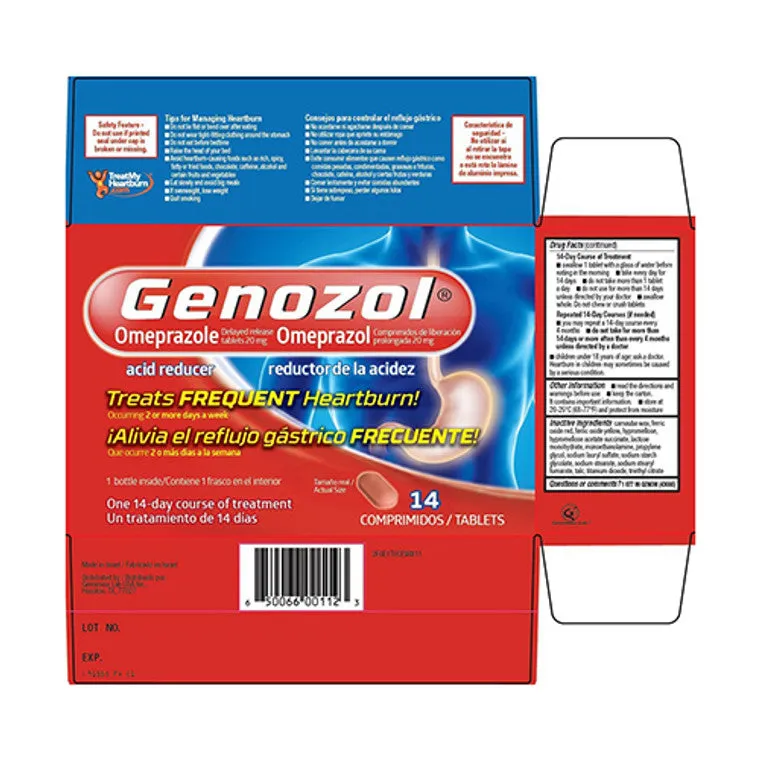 Genozol Acid Reducer 20 mg capsule antiacido 14 giorni