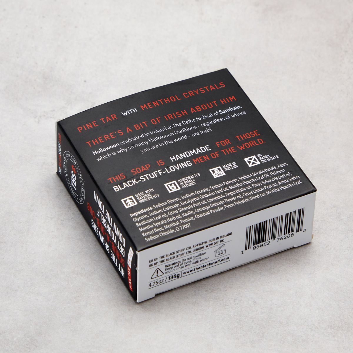 The Black Stuff Frankensoap Pine Tar on Ice saponetta 140g