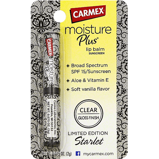 Carmex Moisture Plus balsamo labbra SPF15 vaniglia gloss