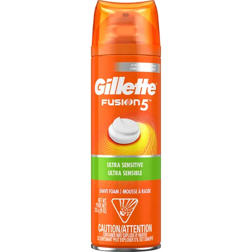 Gillette Fusion5 Ultra Sensitive Schiuma Barba 250 ml