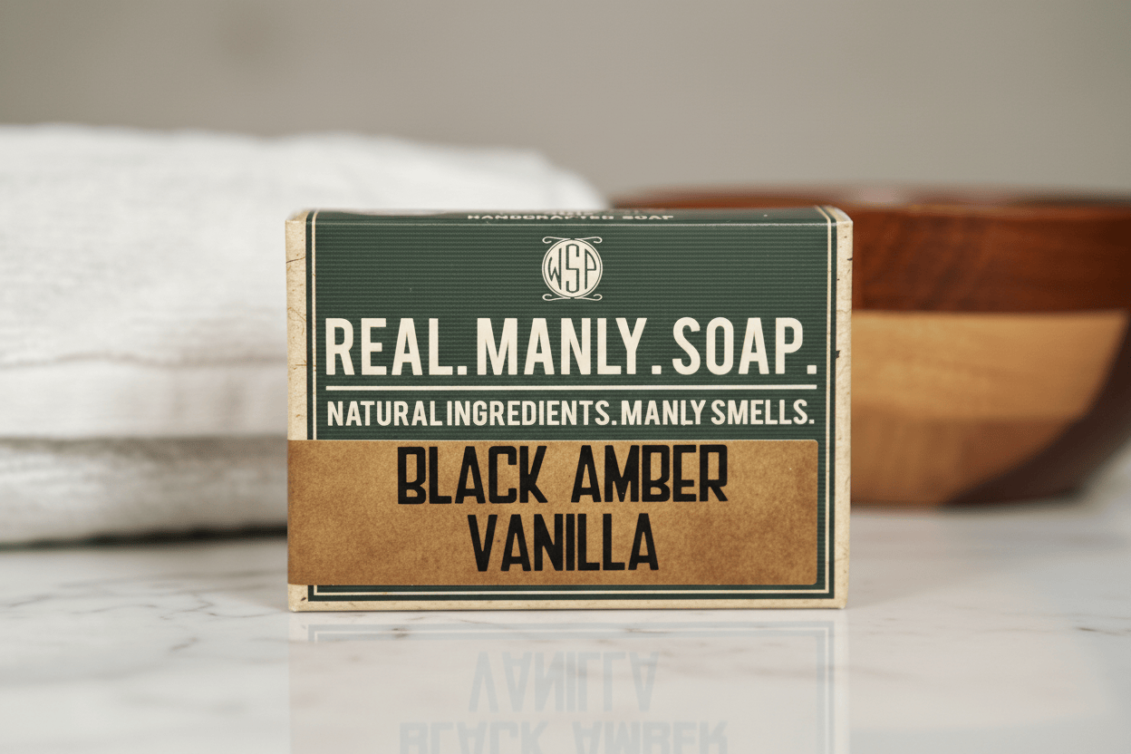 Wet Shaving Products Black Amber saponetta uomo singola ambra