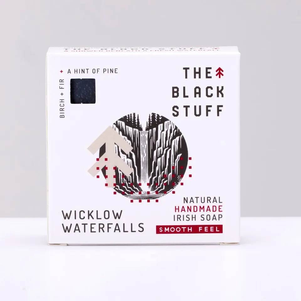 The Black Stuff Wicklow Waterfalls sapone uomo mentolo eucalipto