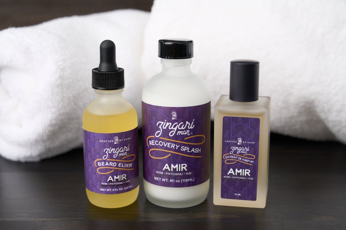 Zingari Man The Amir olio barba oud e rosa