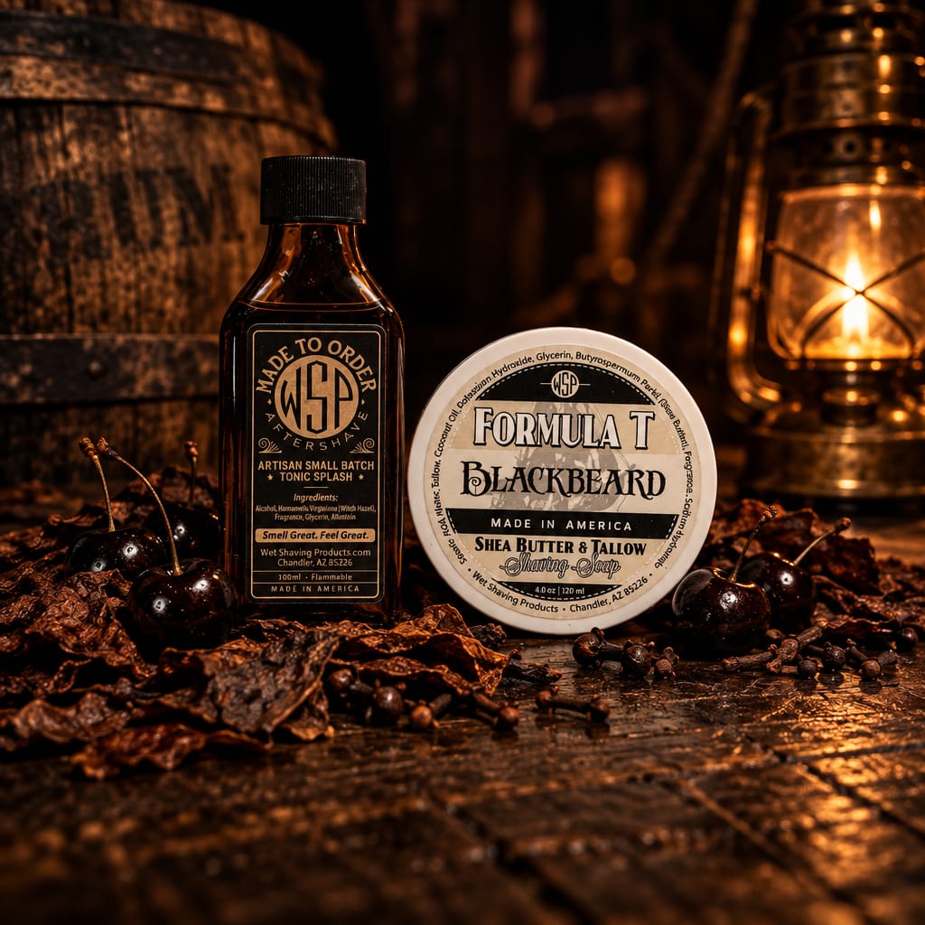 Wet Shaving Products Blackbeard Formula T sapone da barba 4oz tabacco