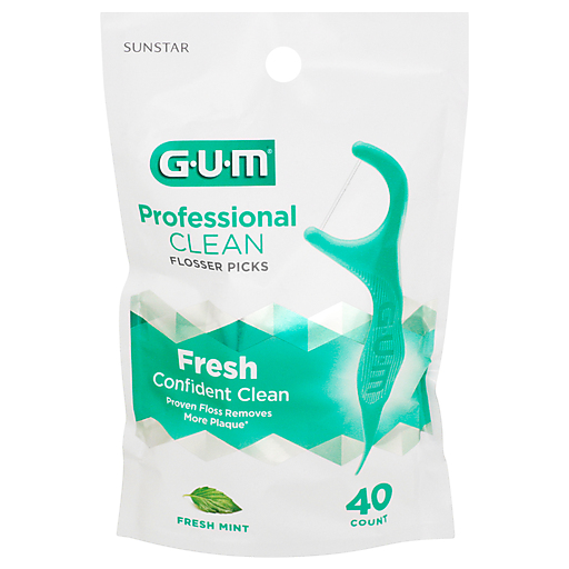 GUM Professional Clean flosser menta filo interdentale