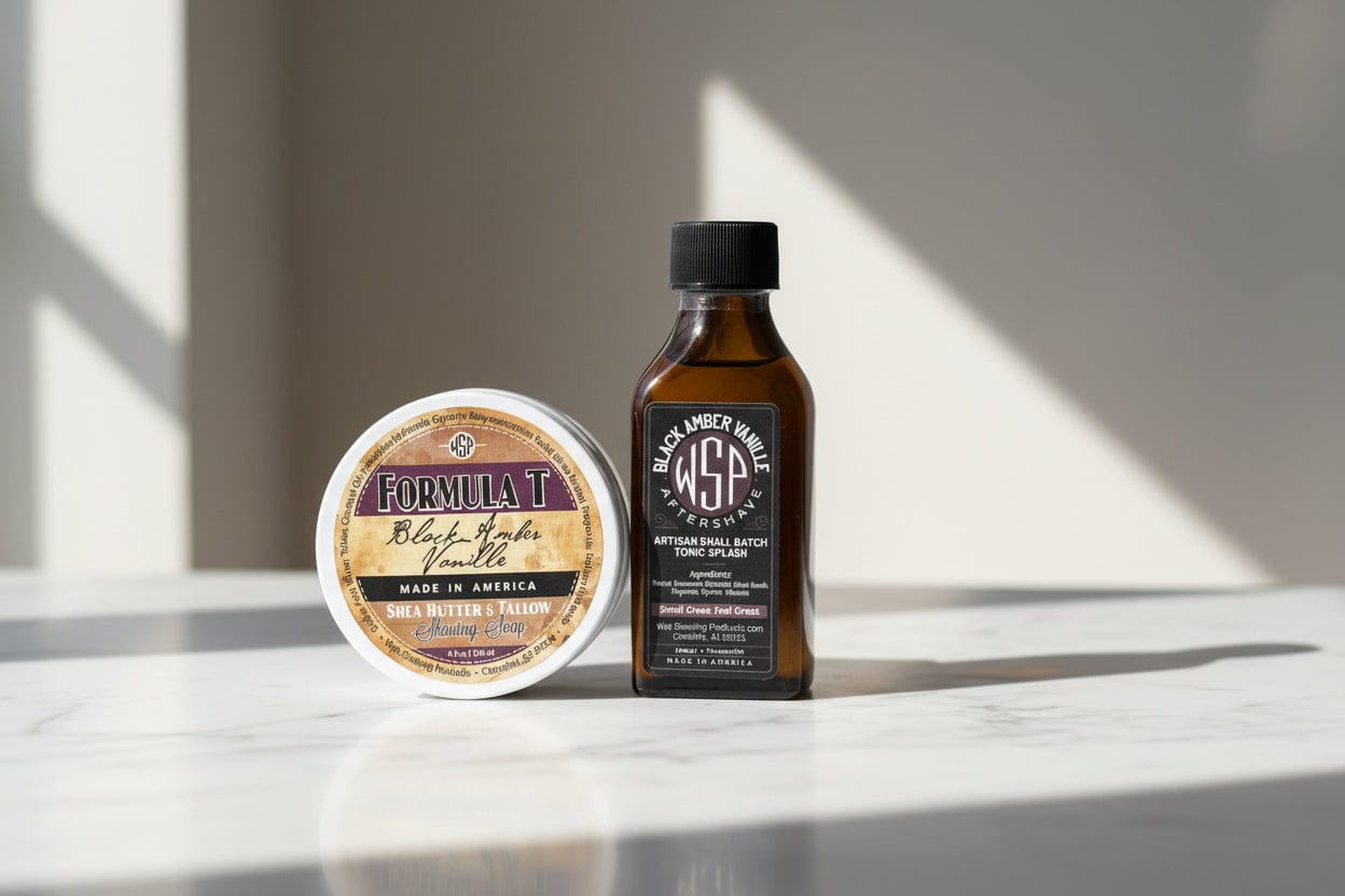 Wet Shaving Products Black Amber Formula T sapone da barba sego