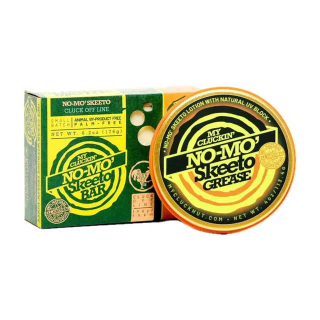 NO-MO Skeeto Cluck Off bundle sapone + burro citronella