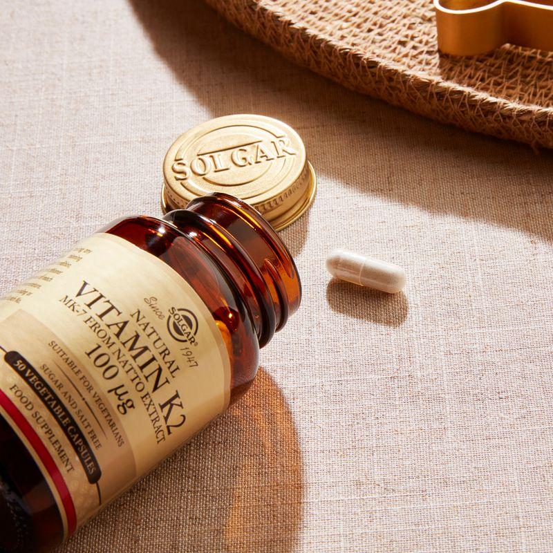 Solgar Vitamina K2 100 mcg integratore 50 capsule vegetali MK-7