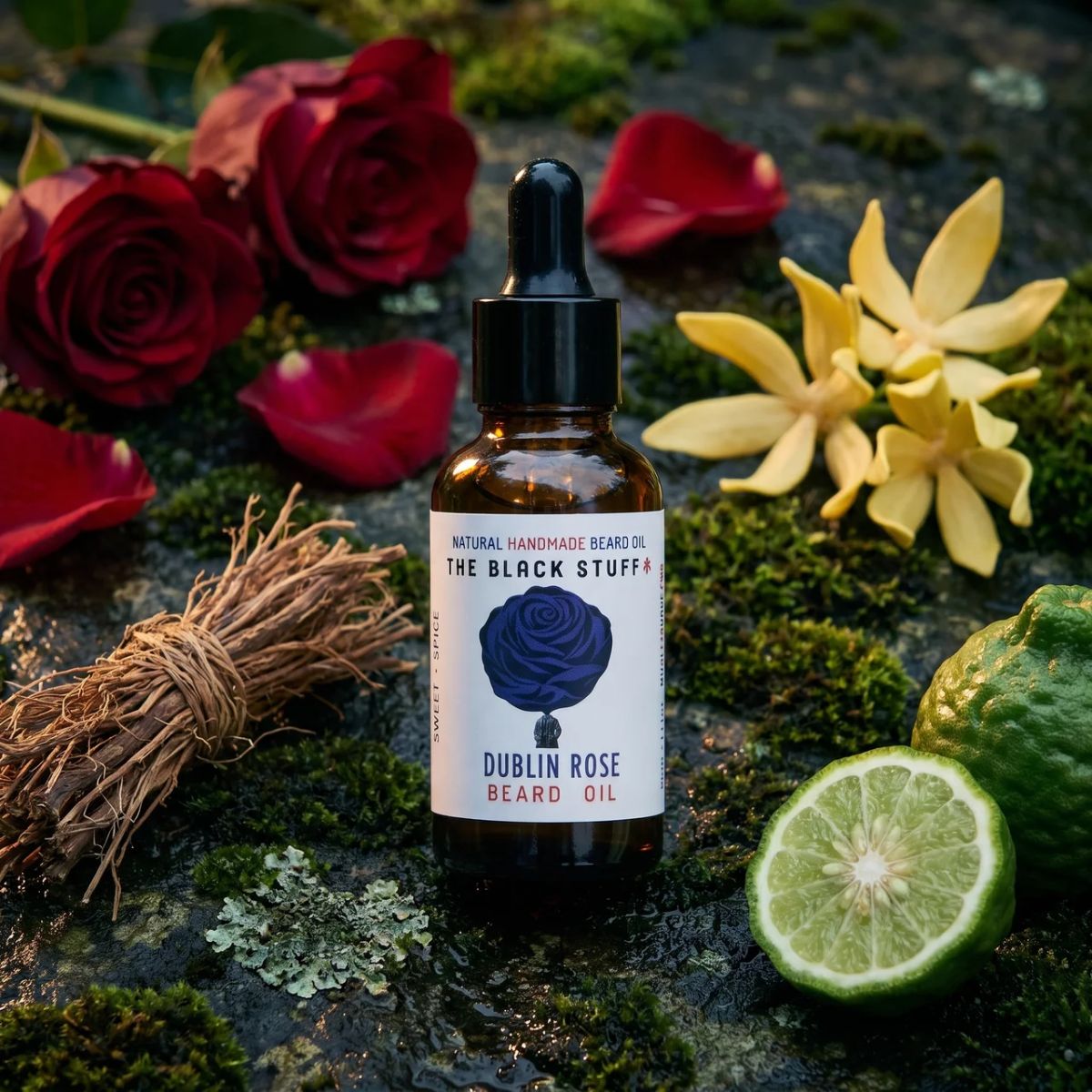 The Black Stuff Dublin Rose olio barba 60ml condizionante