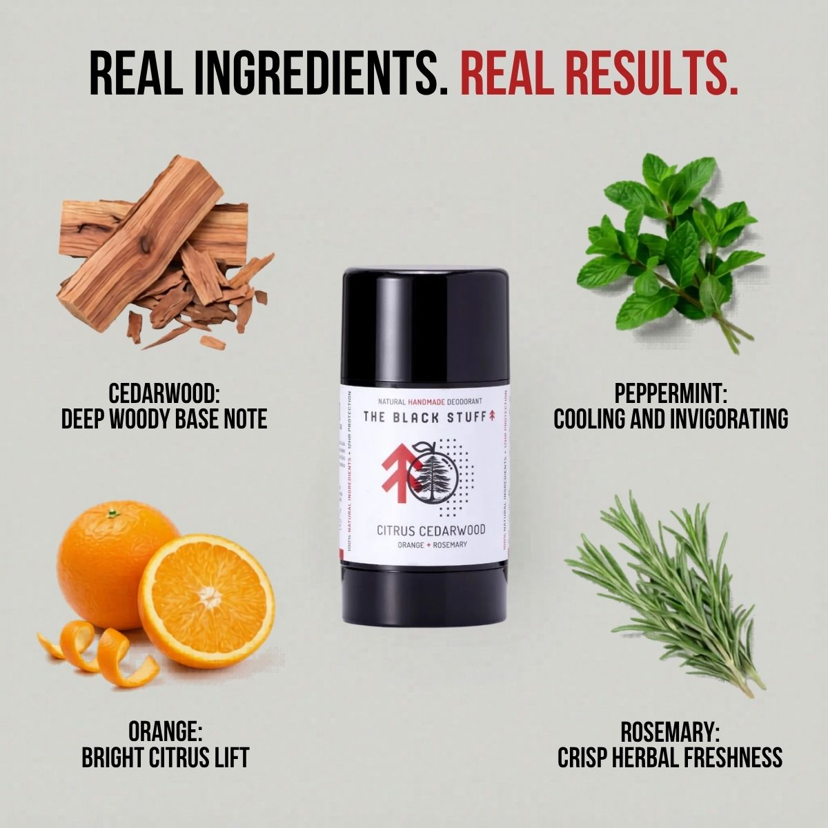 The Black Stuff Citrus Cedarwood Blast deodorante agrumi uomo