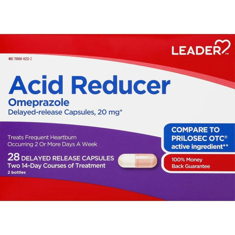 Leader Omeprazolo 20mg capsule 24h bruciore 28pz