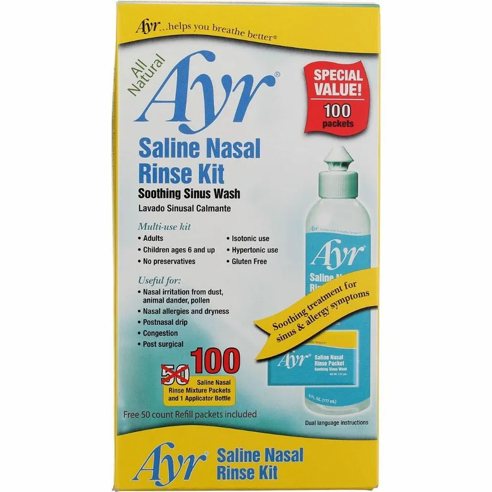 Ayr Saline Nasal Rinse Kit lavaggio nasale naturale 1 kit