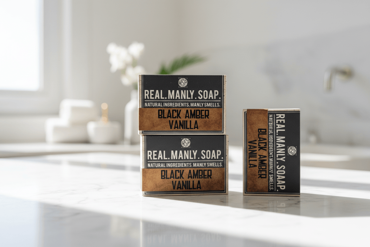 Wet Shaving Products Black Amber saponetta uomo singola ambra