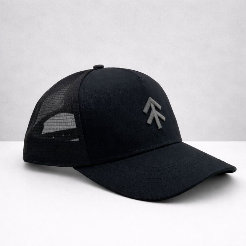 The Black Stuff TBS cappellino trucker nero mesh taglia unica