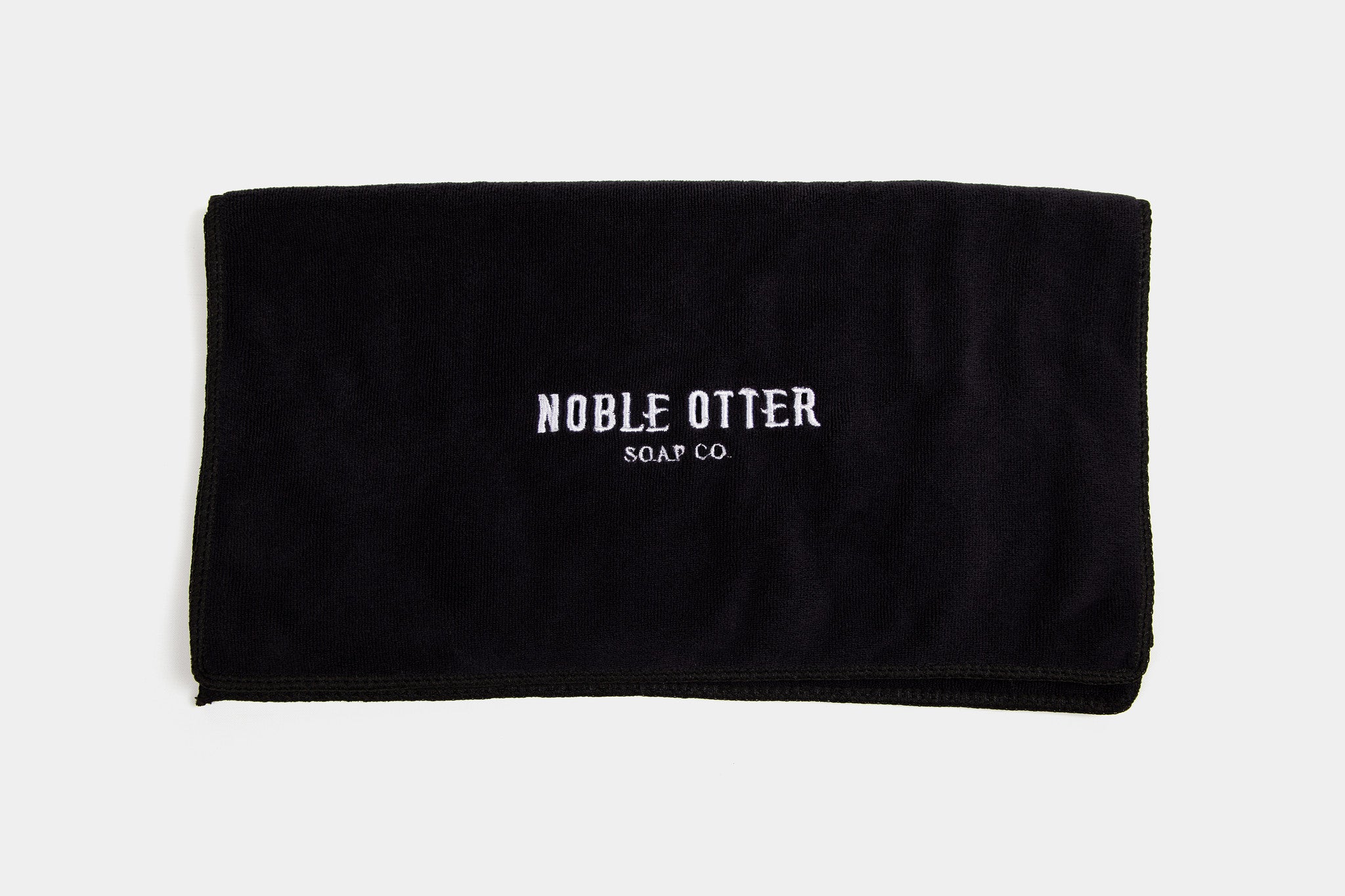Noble Otter Premium asciugamano barba nero 30x71 cm