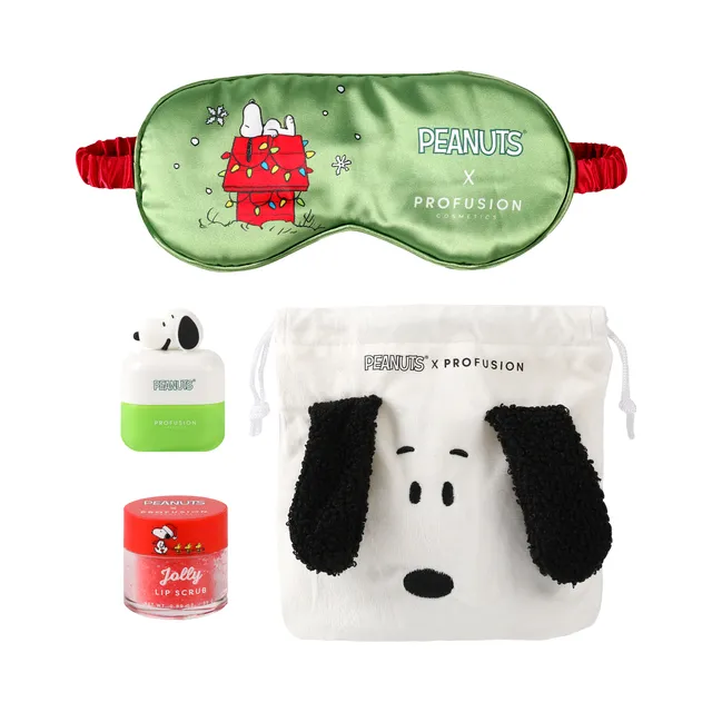Profusion Peanuts Goodnight set labbra scrub fragola