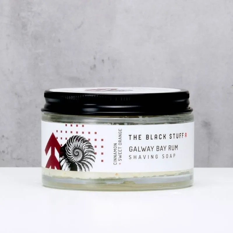 The Black Stuff Galway Bay Rum sapone da barba 155g