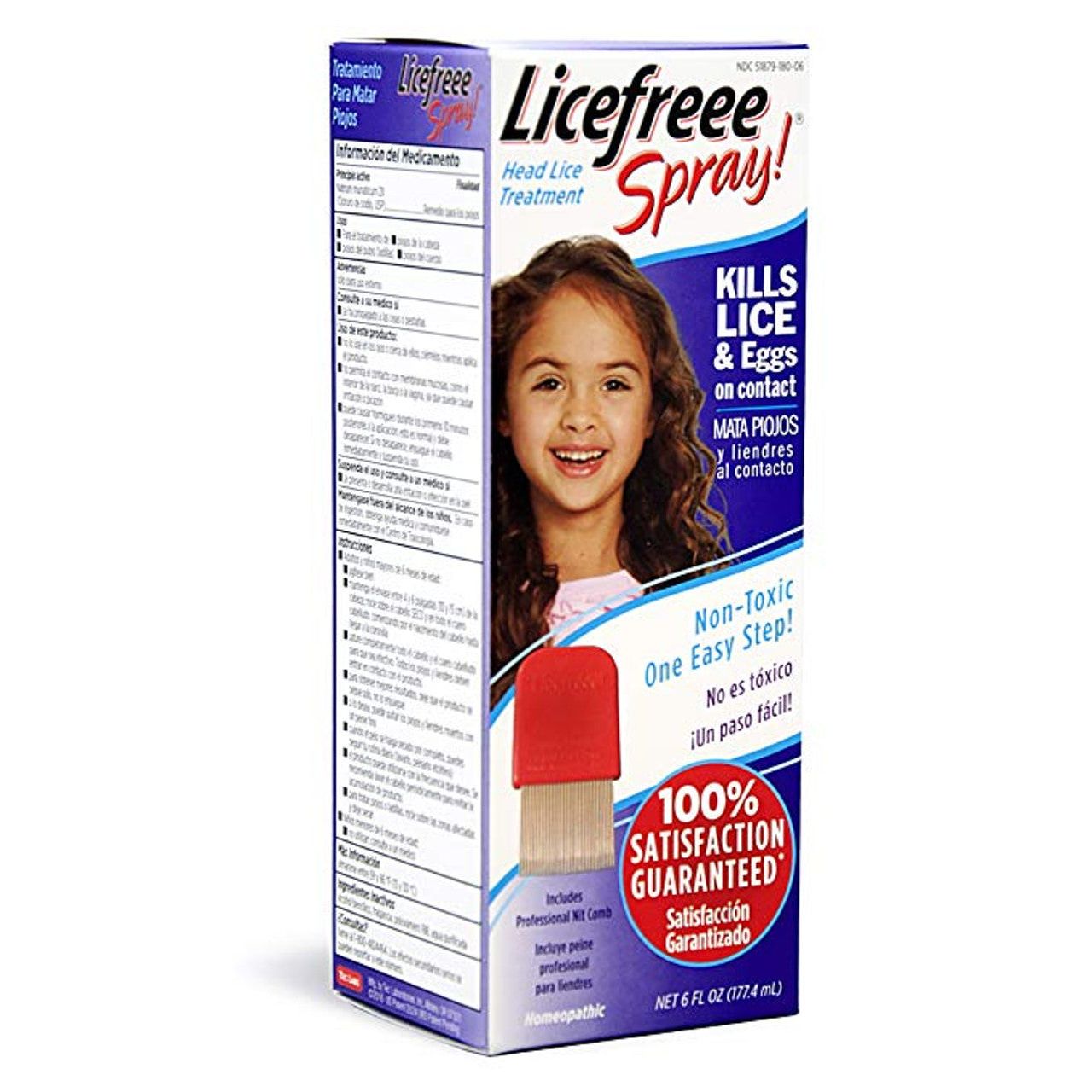 Licefreee Spray trattamento pidocchi testa 6 Fl Oz