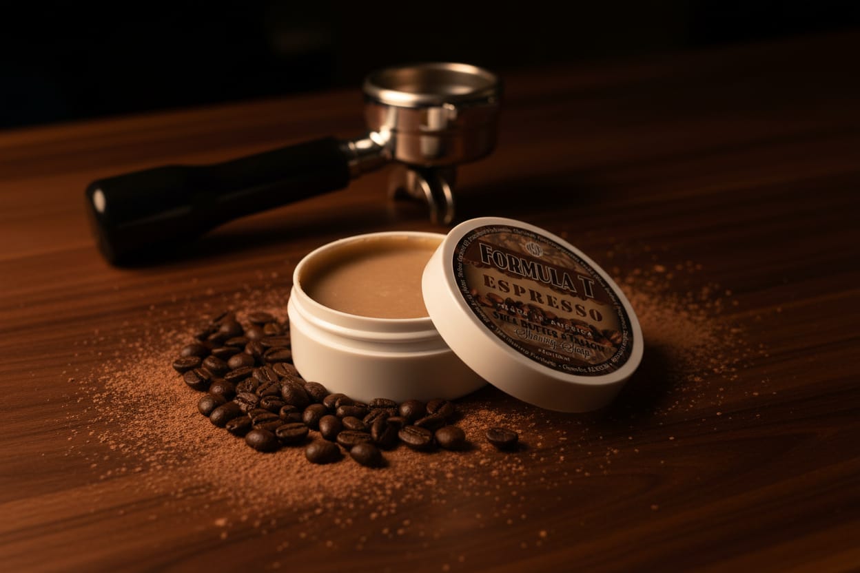 Wet Shaving Products Espresso Sapone Barba Formula T 4oz