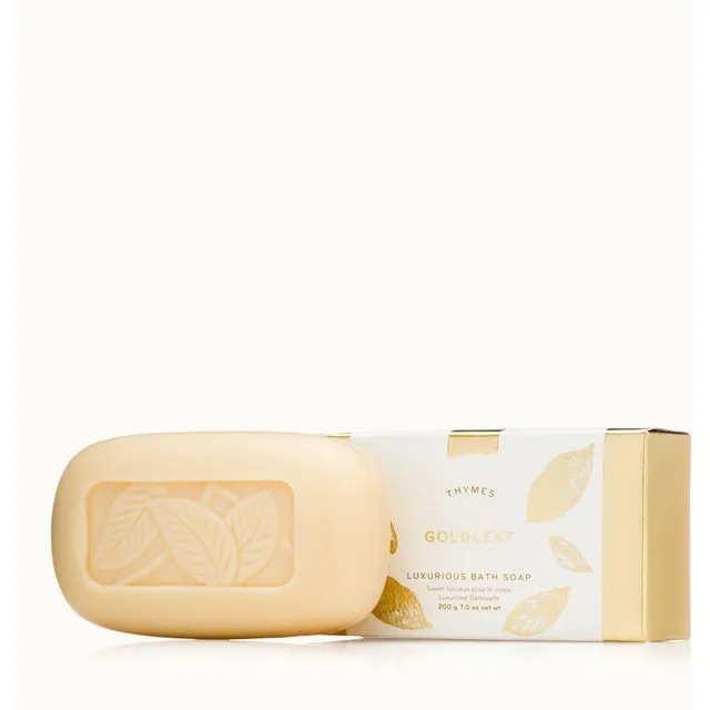 Thymes Goldleaf saponetta bagno 198 g floreale vegetale