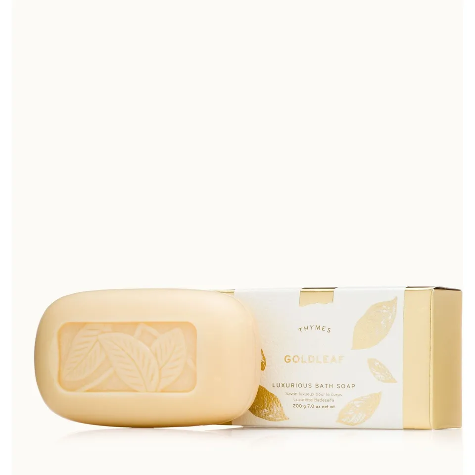 Thymes Goldleaf saponetta bagno 198 g floreale vegetale