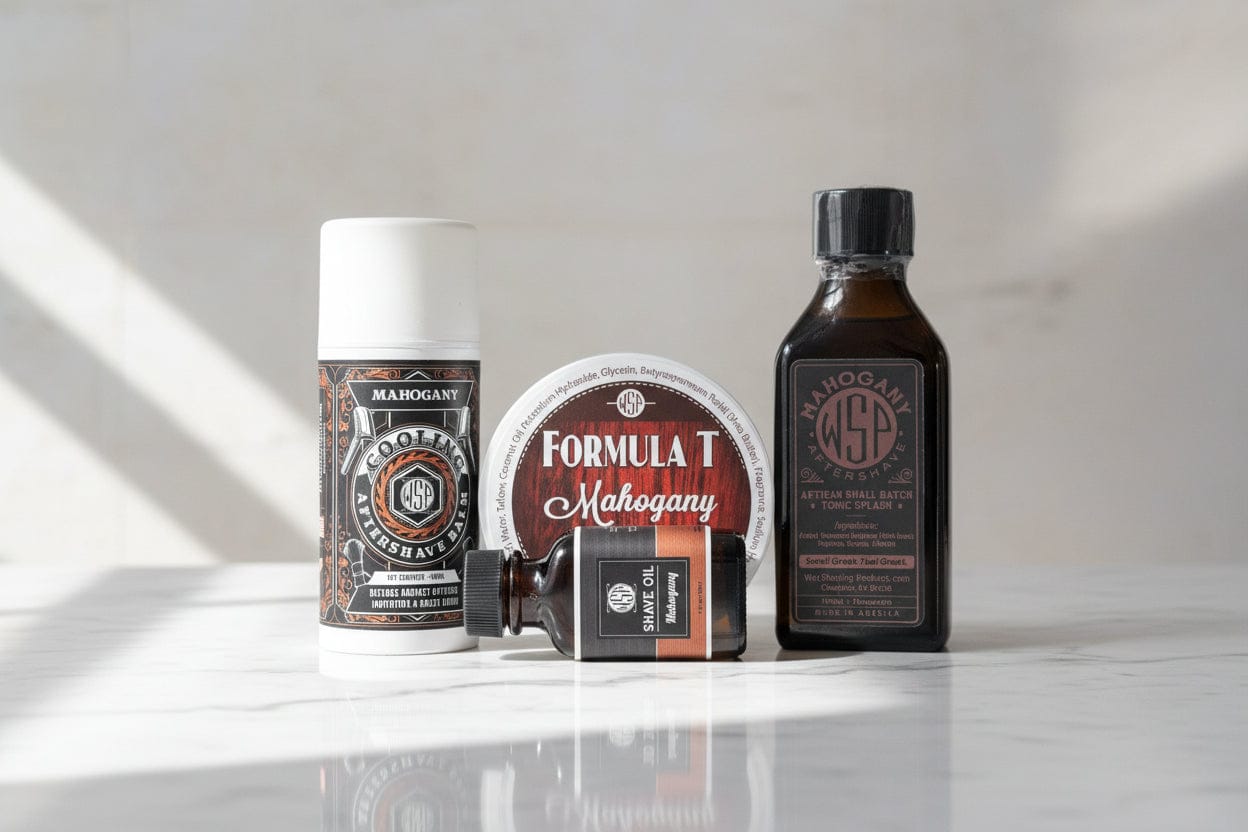 Wet Shaving Products Mahogany Formula T sapone da barba sego e karité