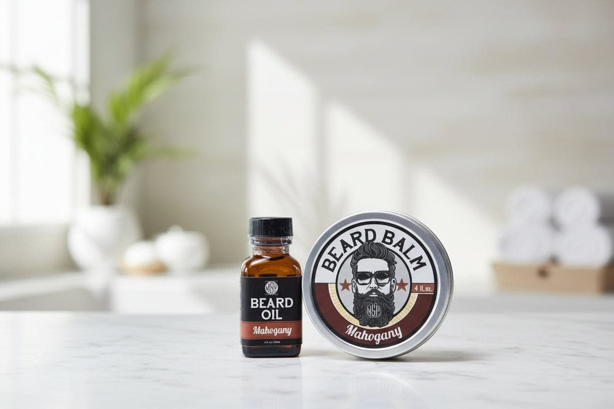 Wet Shaving Products Mahogany balsamo barba tenuta leggera 1 oz
