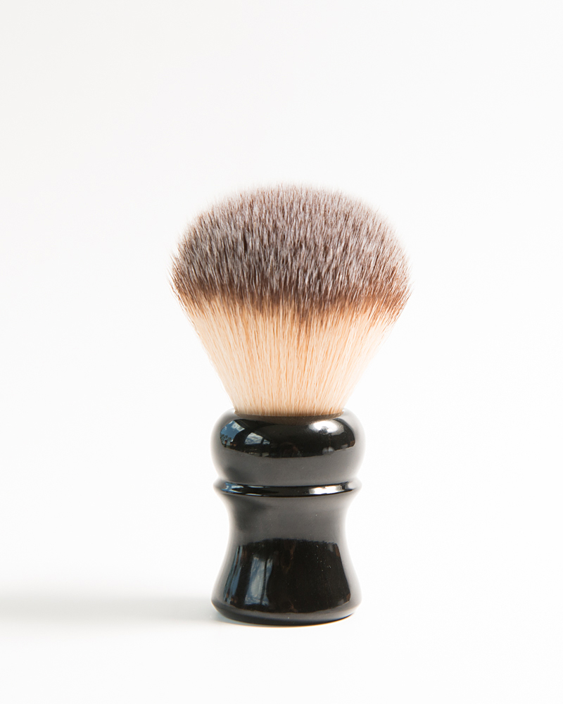 Scheermonnik Basic pennello da barba sintetico nero 24 mm