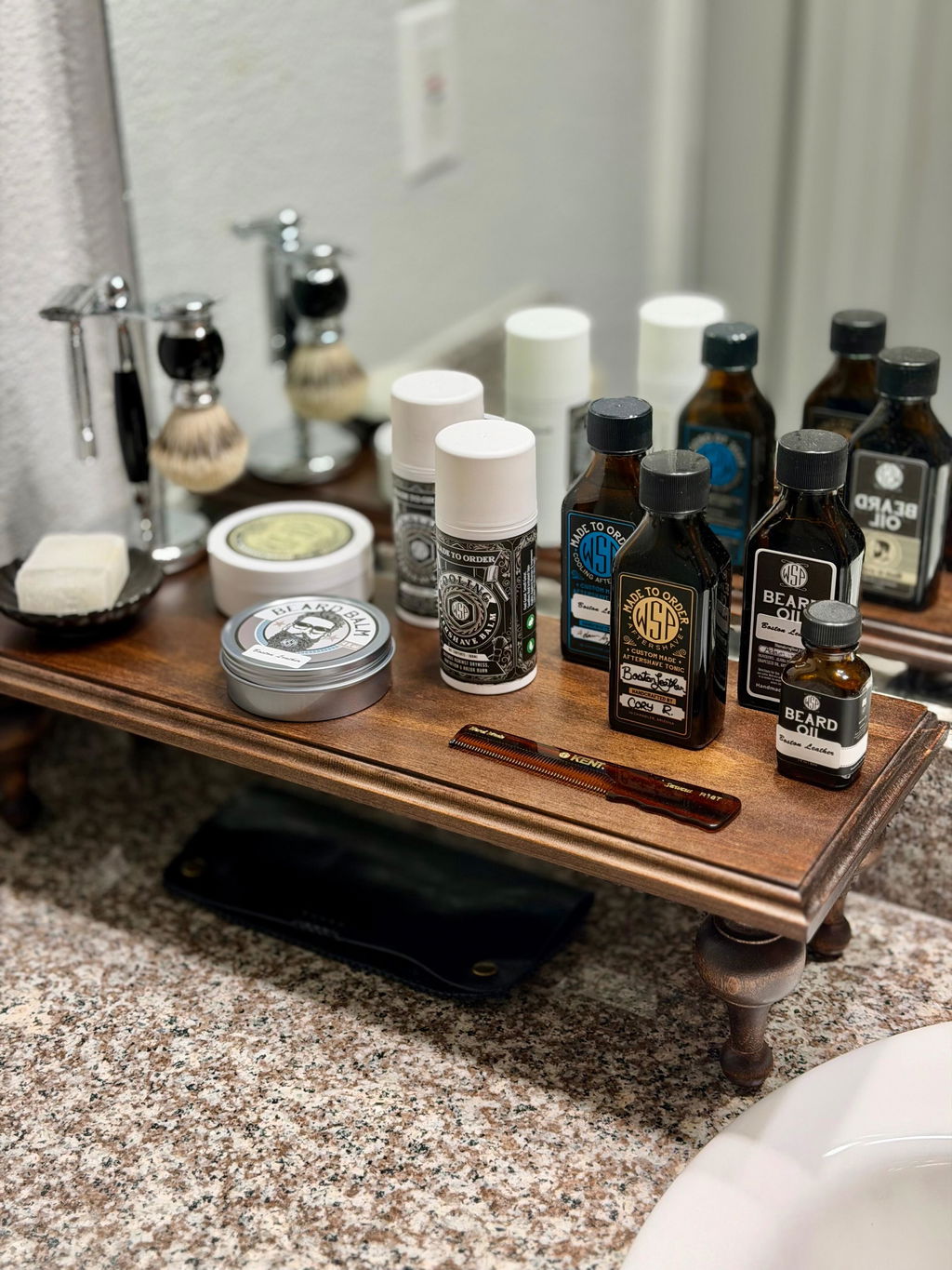 Wet Shaving Products Wood Spice Leather profumo Bay Rum 100ml