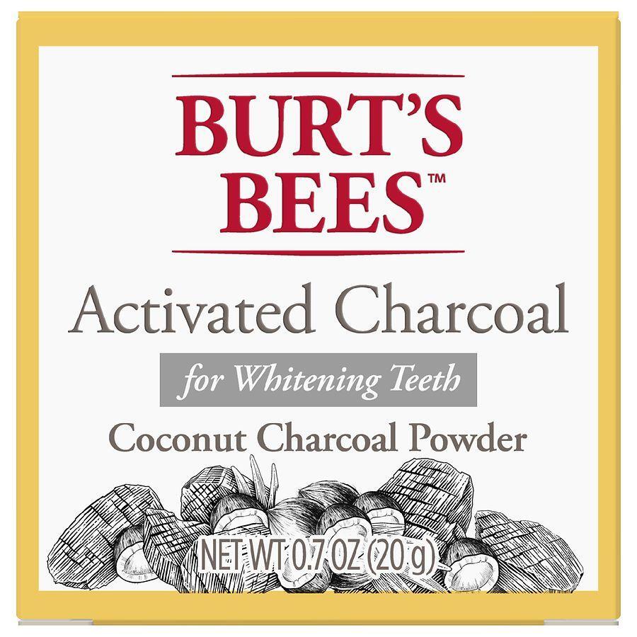 Burt's Bees Carbone Cocco polvere sbiancante denti uso quotidiano