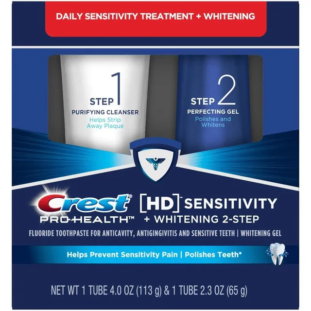 Crest Pro-Health HD dentifricio + gel sbiancante menta 2 fasi