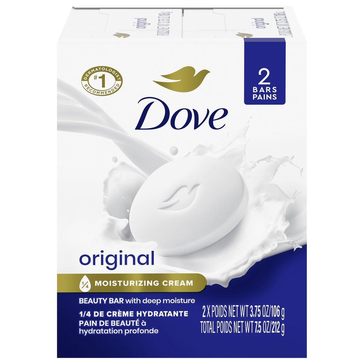 Dove Original saponetta viso corpo 2x120 g delicata
