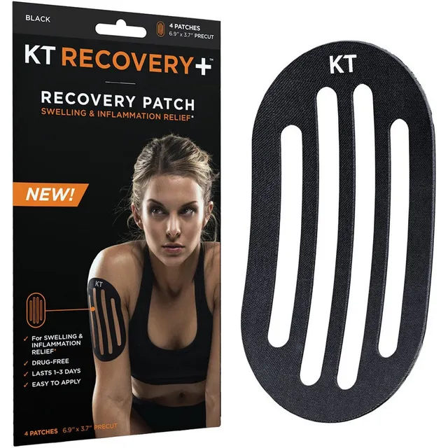 KT Tape Recovery Patch cerotto drenante nero per gonfiore