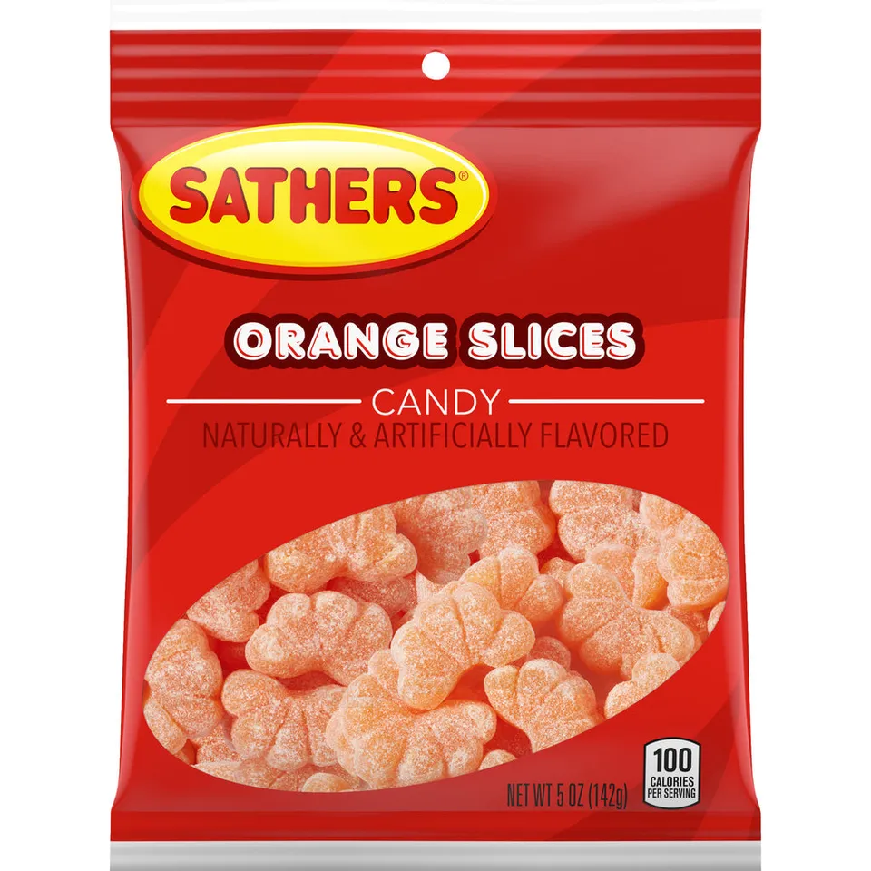 Sathers Orange Slices Caramelle Gommosa Arancia 5 Oz