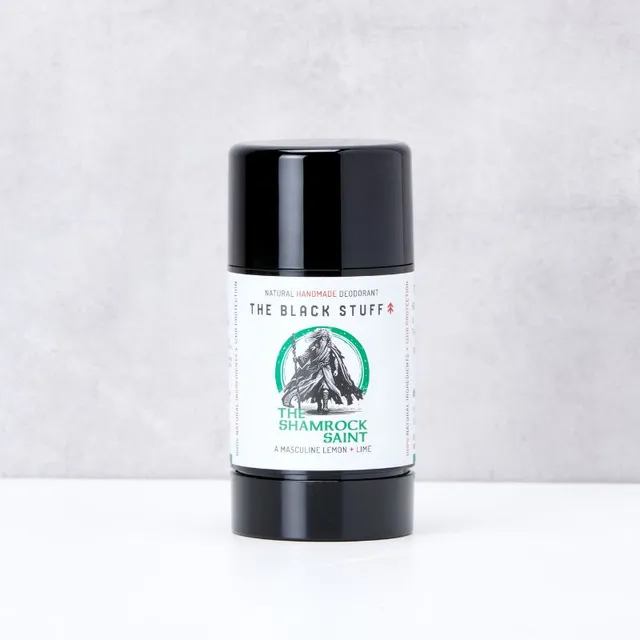 The Black Stuff Shamrock Saint deodorante naturale limone lime