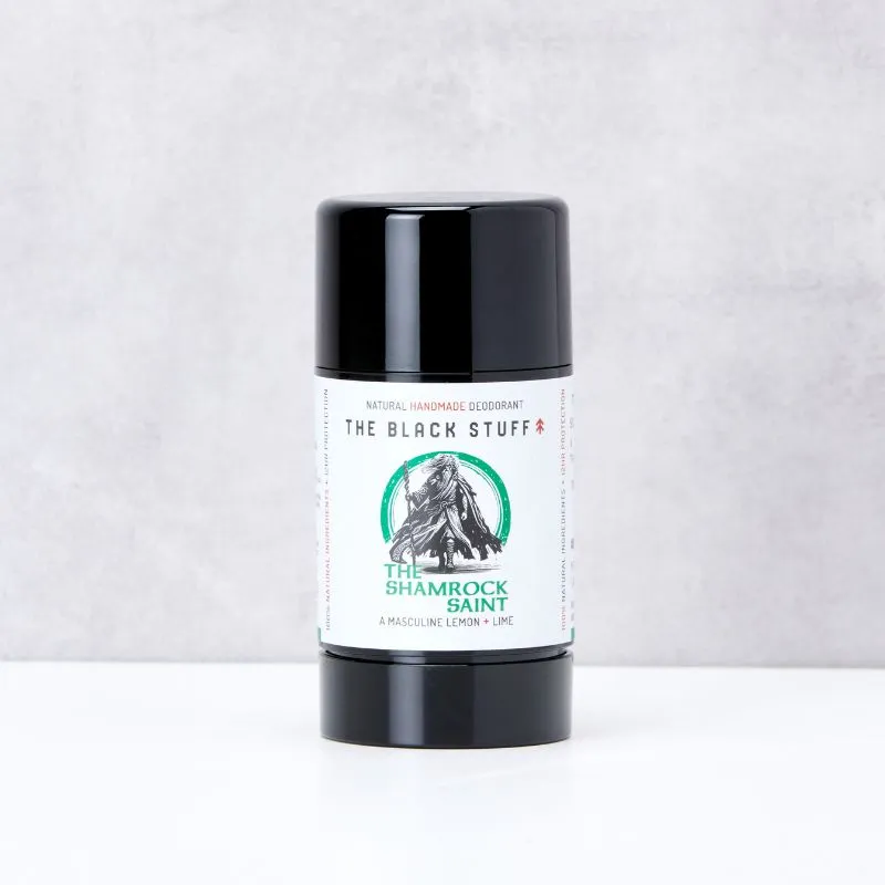 The Black Stuff Shamrock Saint deodorante naturale limone lime