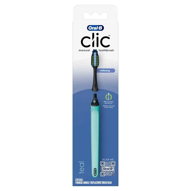 Oral-B Clic Spazzolino Manuale con Testina Sostituibile