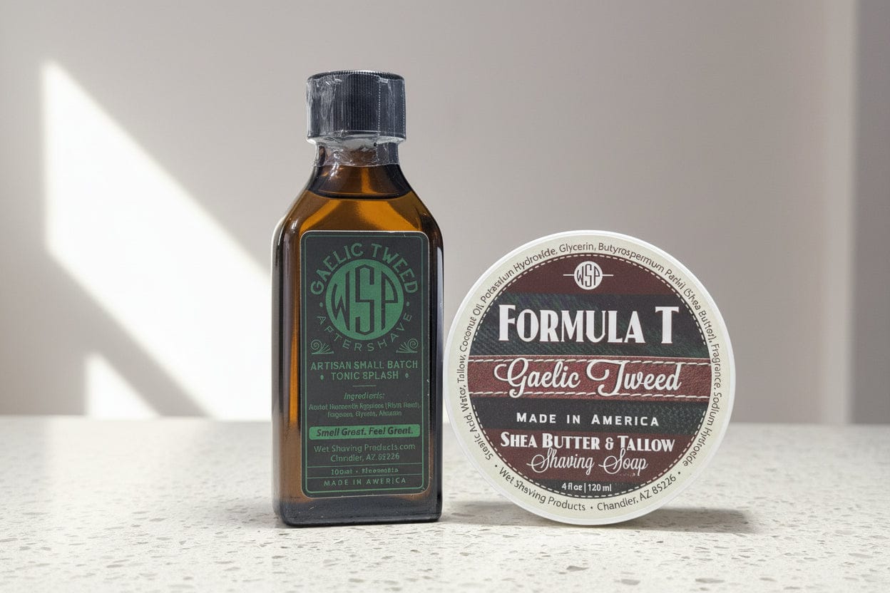Wet Shaving Products Gaelic Tweed Sapone Barba Sego Tallow