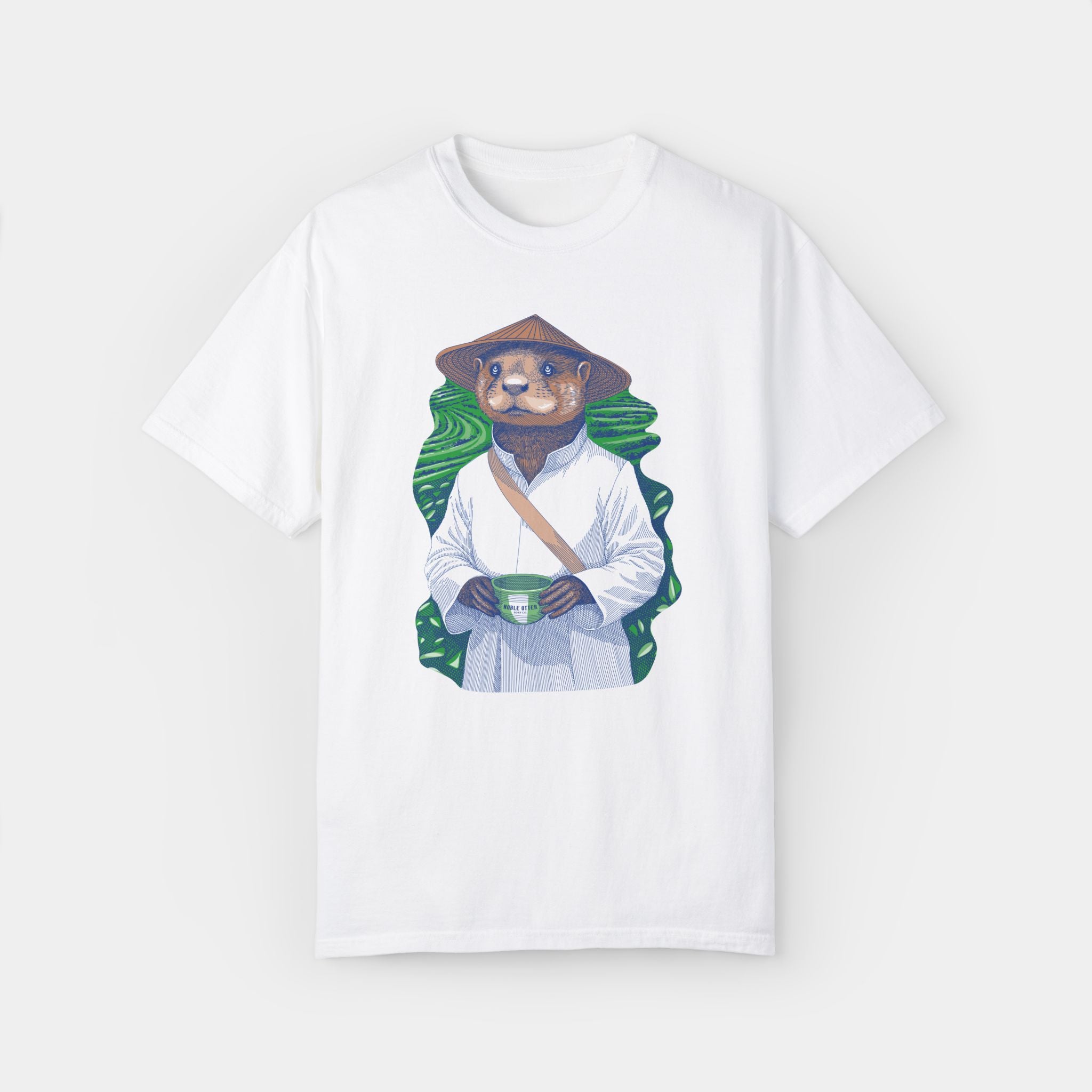 Noble Otter Jasmine Tranquility T-Shirt maglietta cotone bianca