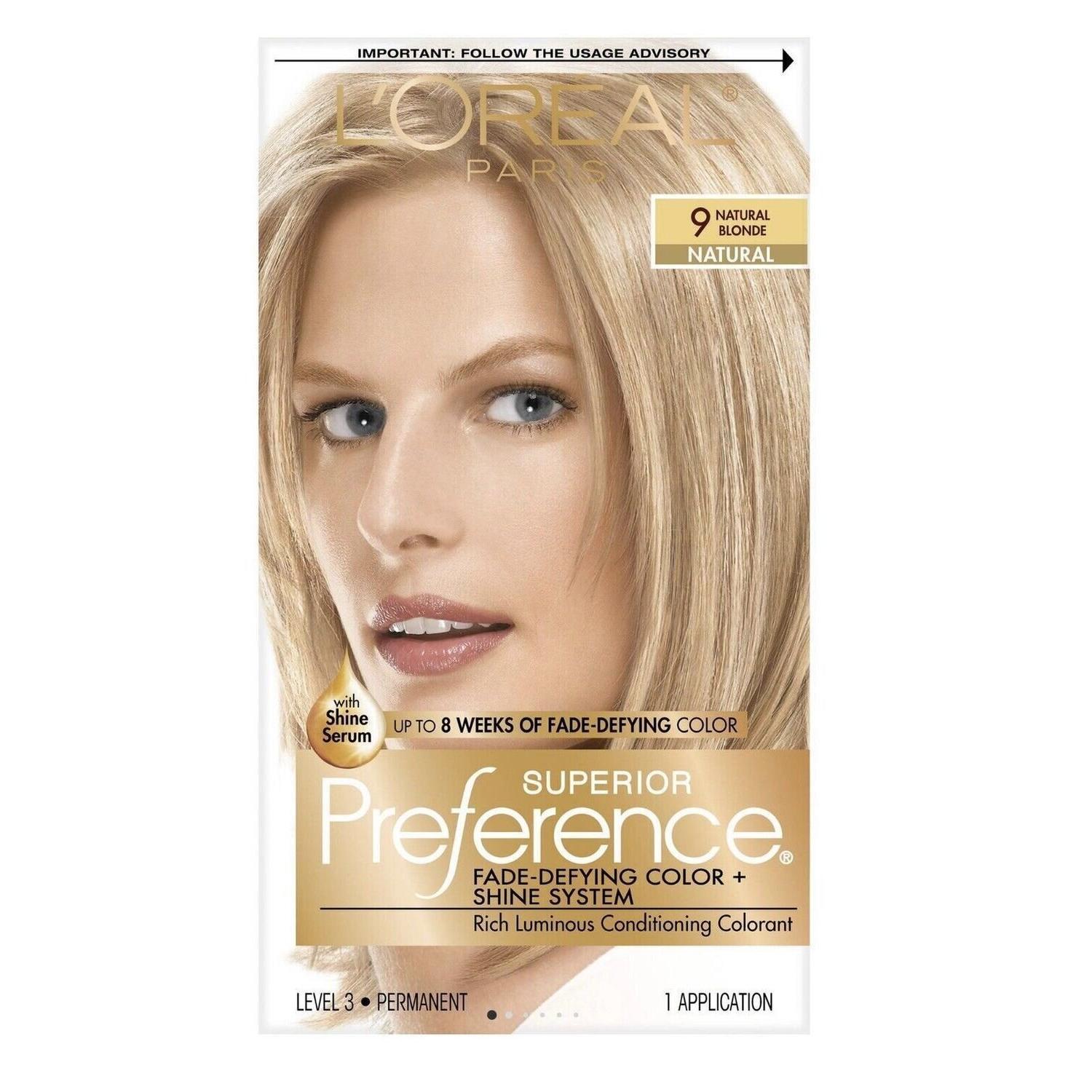 L'Oréal Paris Preference 9 tinta capelli biondo naturale kit