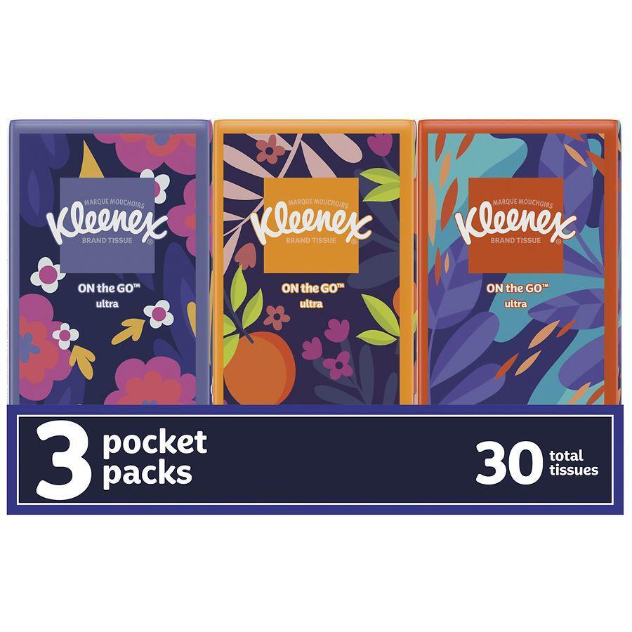 Kleenex On-The-Go Fazzoletti 3 Veli 3x10 pz Viaggio