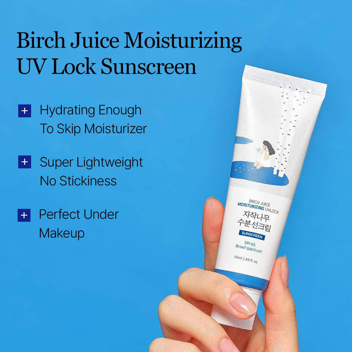 Round Lab Birch Juice crema solare viso SPF45 50 ml
