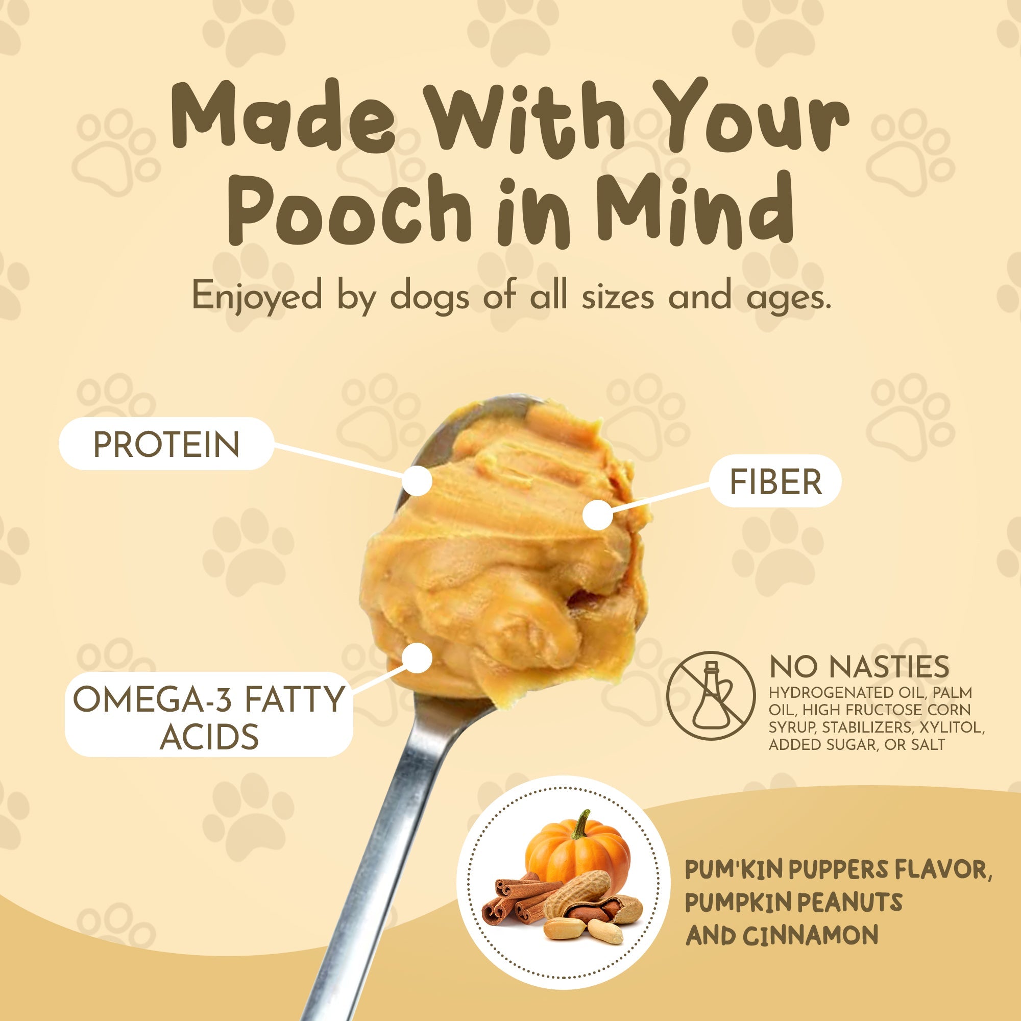 Dawg Butter Pum’kin Snack Cane Zucca senza glutine