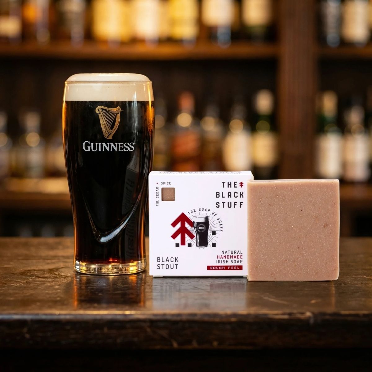 The Black Stuff Black Stout saponetta uomo miele e cedro