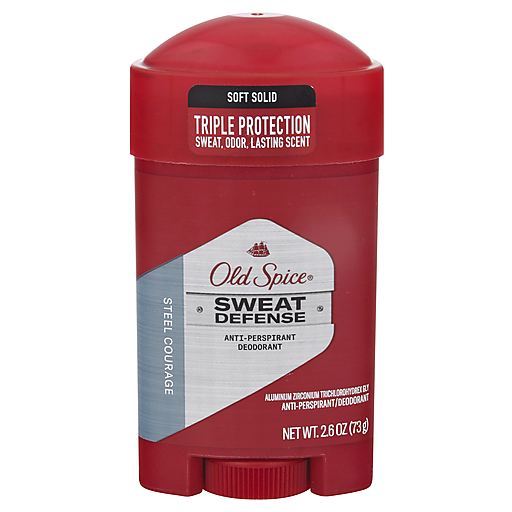 Old Spice Sweat Defense Steel Courage stick uomo 73g tripla