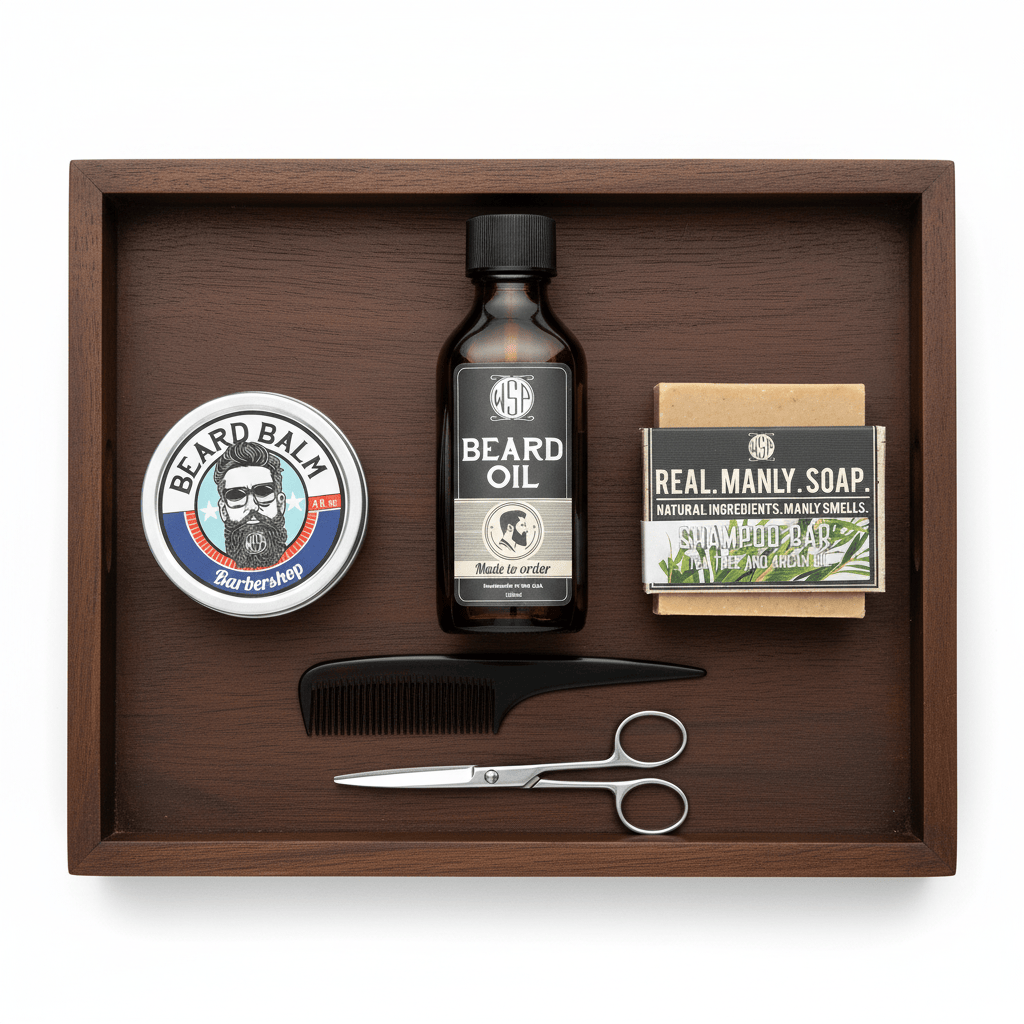 Wet Shaving Products Barbershop olio da barba flacone 1 oz opaco